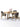 DIME GARDEN Amara Elegant Teak, Rattan Outdoor Table Set from DIME GARDEN