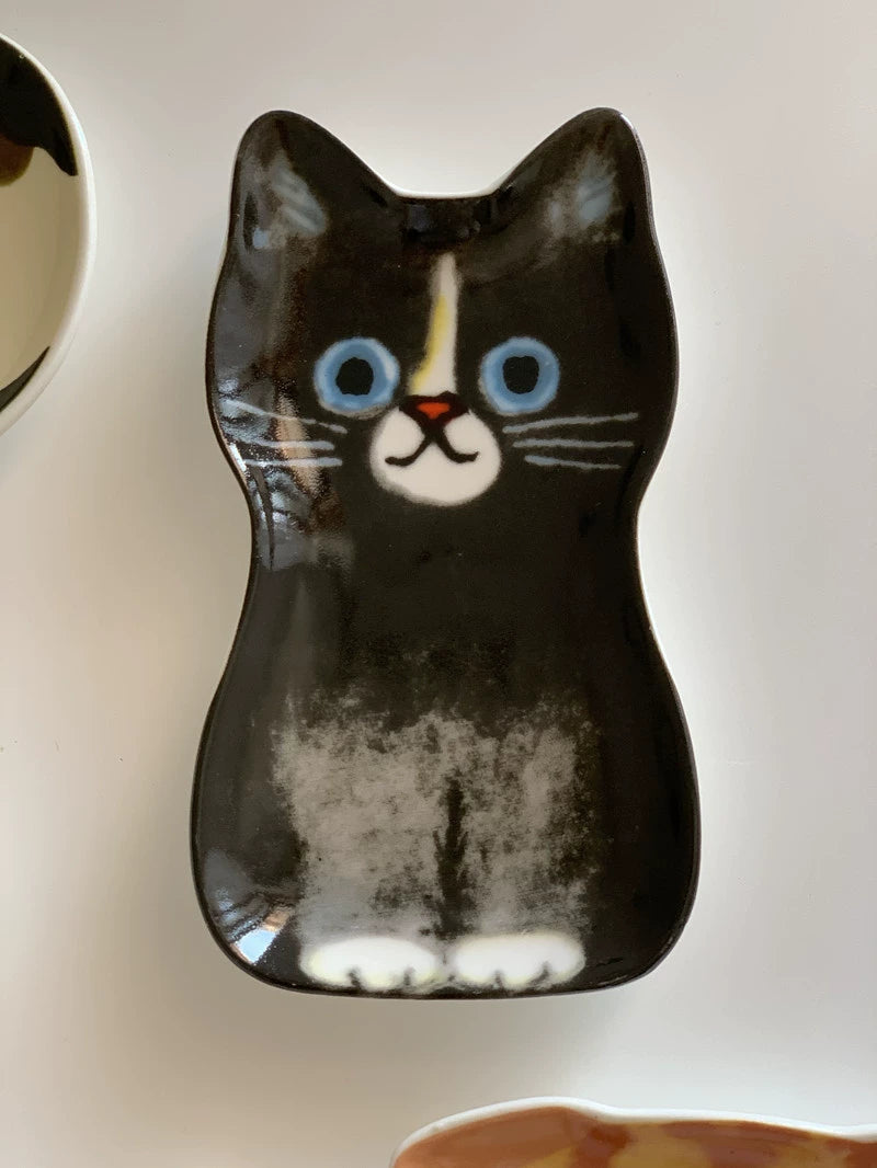YASUKI Felicity Adorable Ceramic Cat Dish from YASUKI