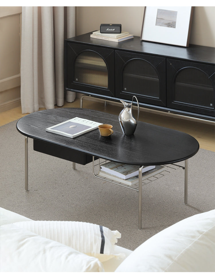 HANKE Kiyoshi Elegant Cherrywood Teatable with Drawers from HANKE