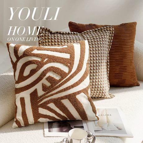 YOULI Beatrice Cozy Soft Retro Pillowcase Set from YOULI