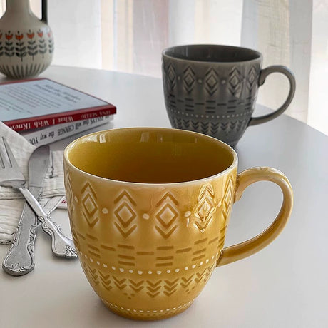 YASUKI Ignacio Elegant Art Relief Mug from YASUKI