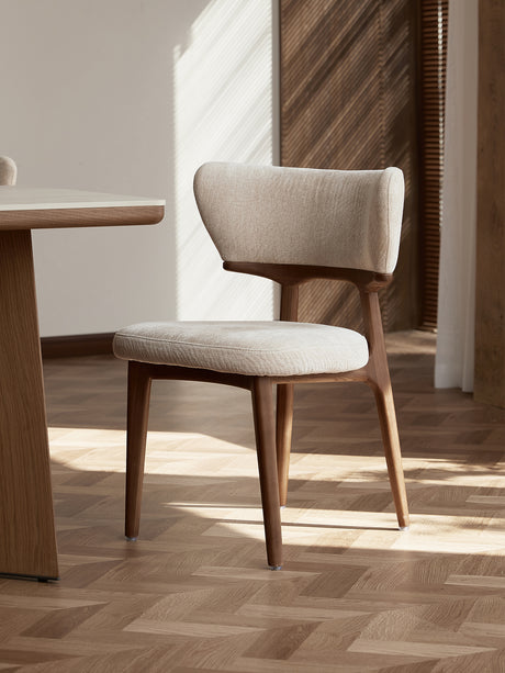 QUANMU Alhambra Elegant Solid Wood Dining Chair Set from QUANMU