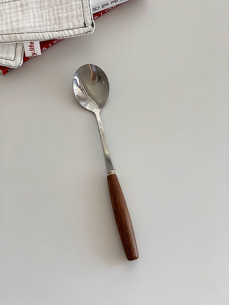 YASUKI Isadora Elegant Wooden Stainless Steel Spoon Set from YASUKI