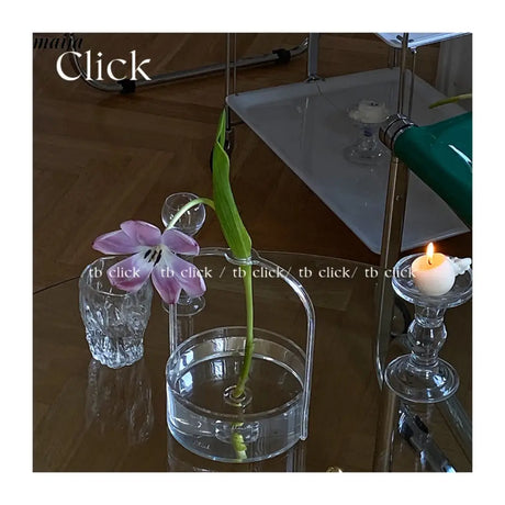 Acrylic Dish Vase from CLICK
