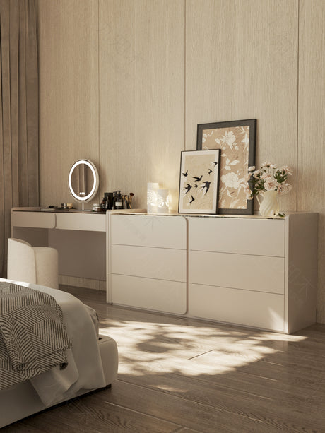 FANGYUAN Cambria Sleek Modern Solid Wood Dressing Table from FANGYUAN