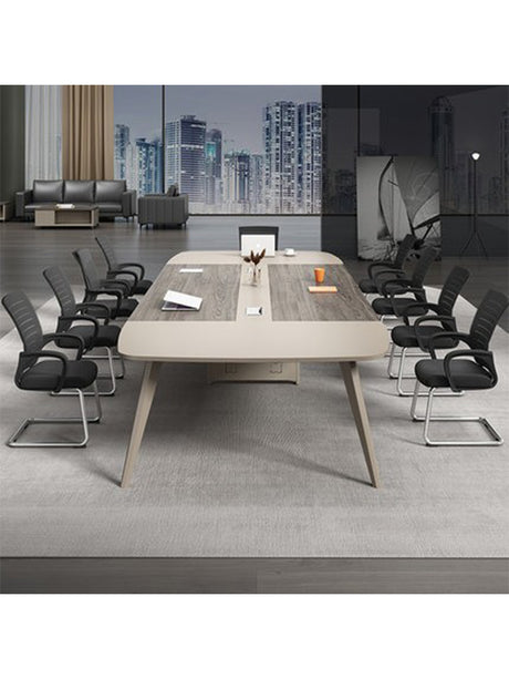 MUTINI Oliver Simple Modern Curved Conference Table Set from MUTINI