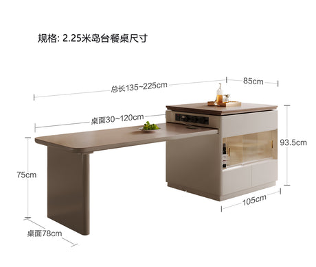 QUANMU Azura Versatile Modern Dining Table from QUANMU