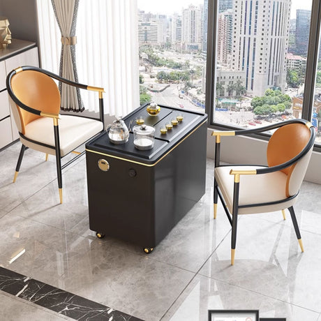 QUANMU Isadora Elegant Modern Balcony Tea Cart from QUANMU