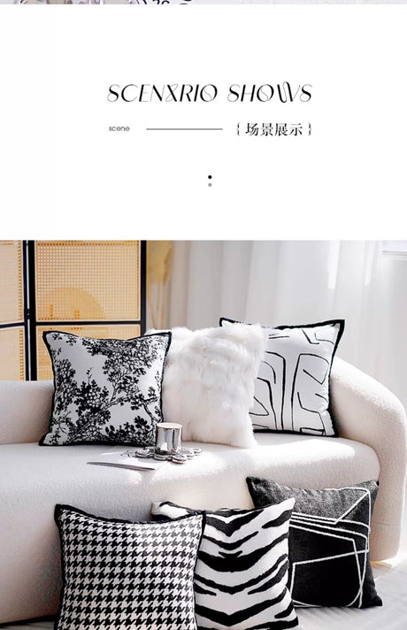 YOULI Theodore Elegant Black Pillowcase Sofa Set from YOULI