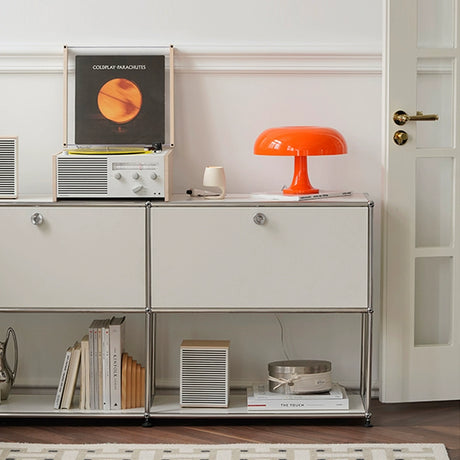 LAIMO Beatrice Retro Modular Stainless Steel Living Room Cabinet from LAIMO