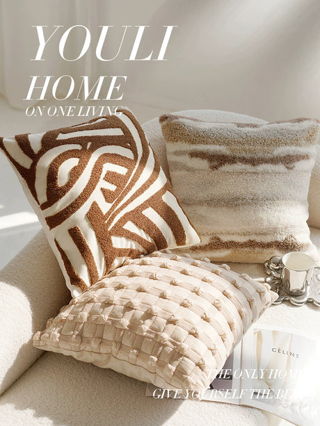 YOULI Marcellus Creamy Soft Retro Sofa Pillow Set from YOULI