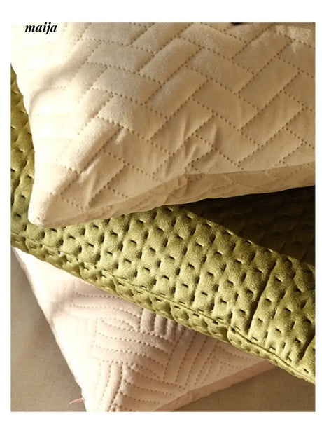 Quilted Pastel Cushions from MUYE