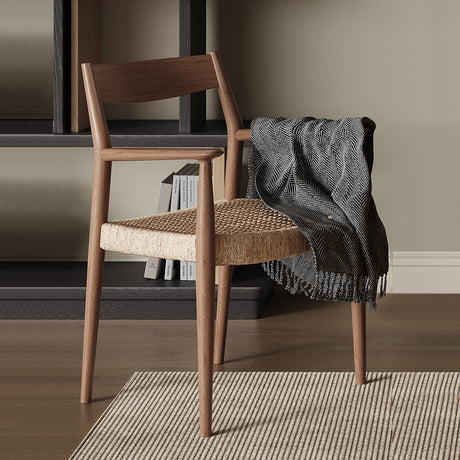 QUANMU Haruki Elegant Oak Dining Set from QUANMU