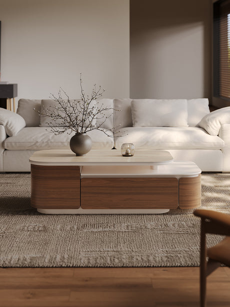 QUANMU Santiago Elegant Retractable Coffee Table from QUANMU