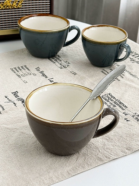 YASUKI Evangeline Vintage French-Inspired Ceramic Tea Cup from YASUKI