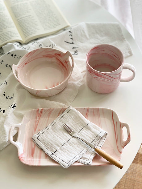 YASUKI Jasper Elegant Nordic Marble Ceramic Cup from YASUKI