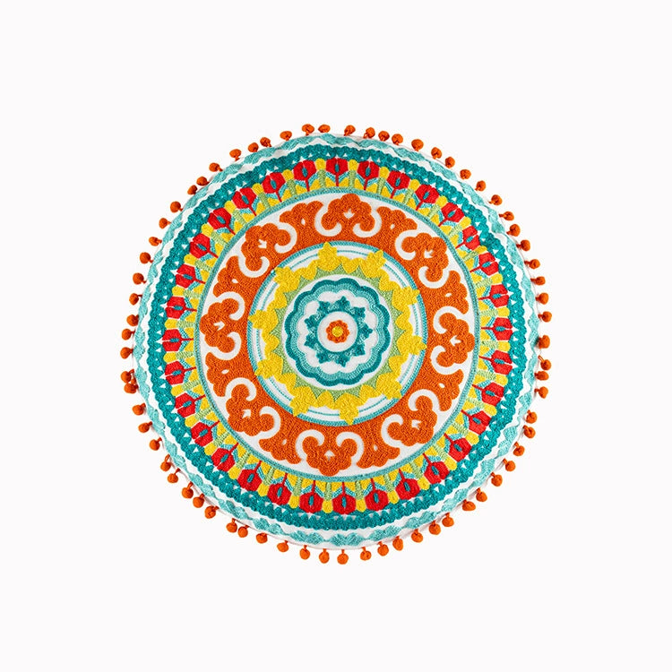 YOULI Amara Handmade Ethnic Round Pillow from YOULI
