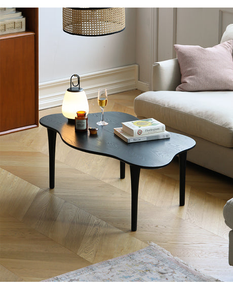 HANKE Santiago Sleek Minimalist Black Coffee Table from HANKE