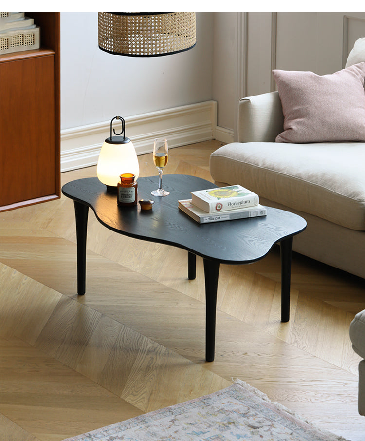 HANKE Santiago Sleek Minimalist Black Coffee Table from HANKE