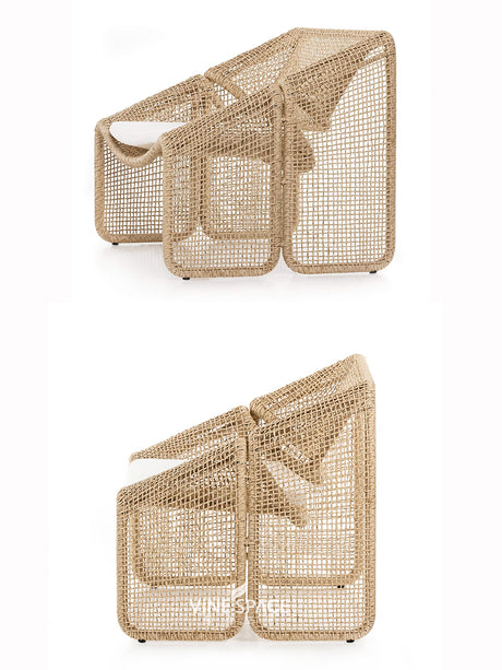 RATTAN SPACE Celestria Elegant Waterproof Balcony Set from RATTAN SPACE