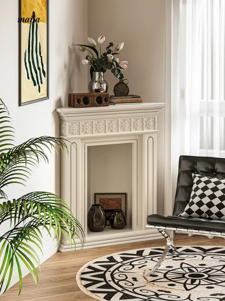 Miami Corner Fireplace Display Shelf from maija