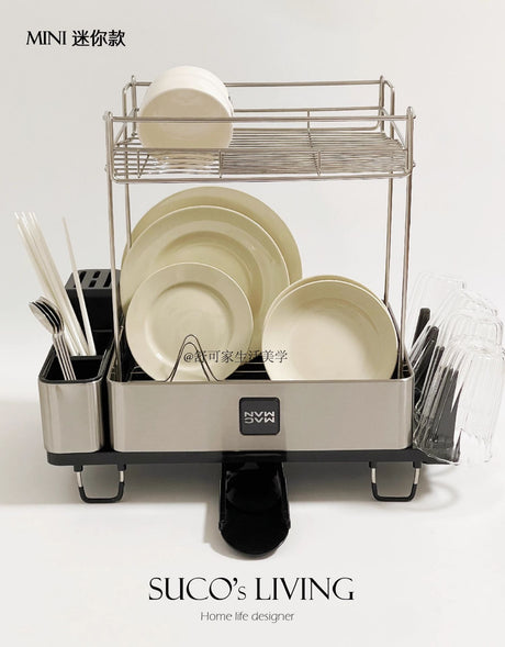SUCO Hyunwoo Space-Saving Stainless Steel Drying Rack from SUCO
