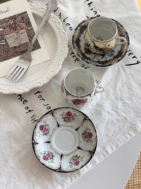 YASUKI Jonathan Vintage Chic Ceramic Tea Cup from YASUKI