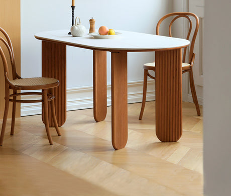 HANKE Lorian Elliptical Compact Italian Dining Table from HANKE