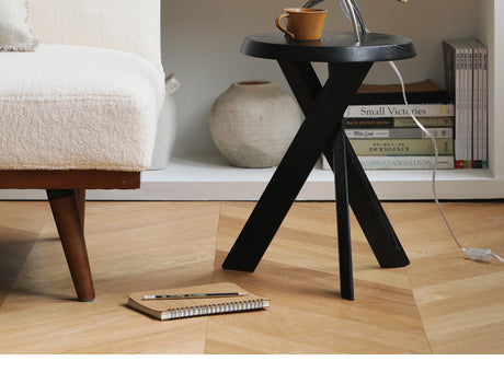 HANKE Zephyra Sleek Natural Wood Minimalistic Coffee Table from HANKE