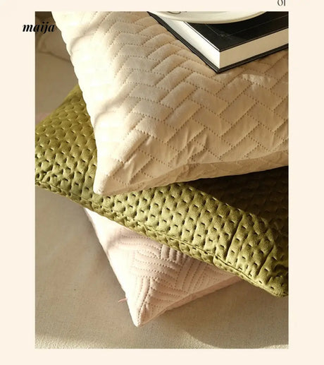 Quilted Pastel Cushions from MUYE