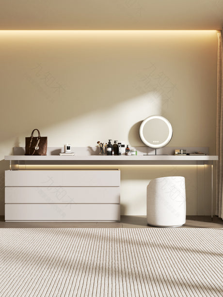 FANGYUAN Sapporo Elegant Solid Wood Makeup Cabinet from FANGYUAN