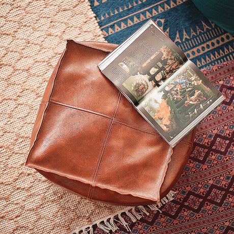 YOULI Elowen Fashionable Leather Futon Stool from YOULI