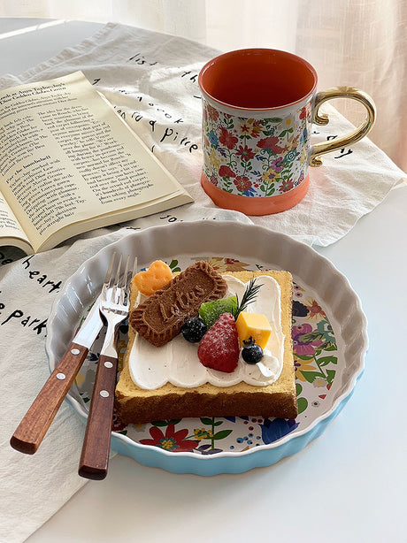YASUKI Livia Elegant Floral Ceramic Cup from YASUKI