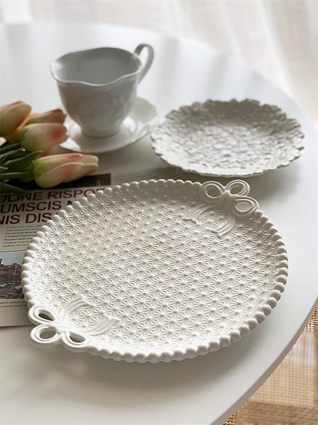 YASUKI Felix Organic Ceramic Beaded Plate from YASUKI