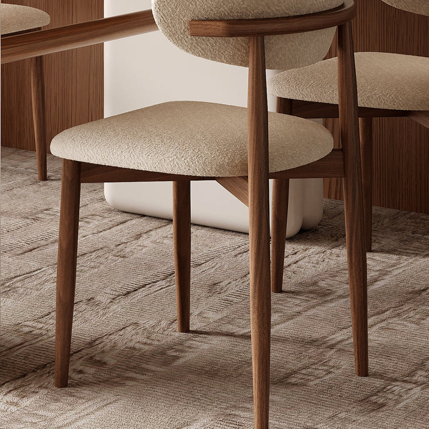 QUANMU Selah Elegant Cream Oval Dining Table from QUANMU