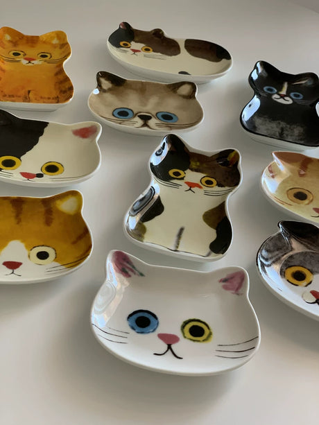 YASUKI Felicity Adorable Ceramic Cat Dish from YASUKI