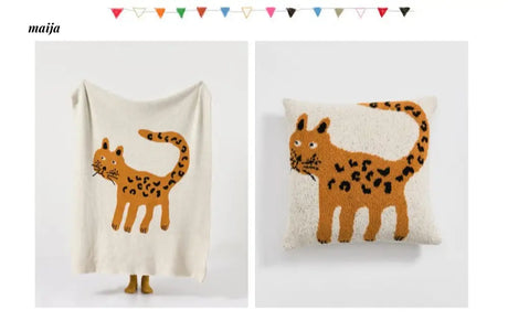 Bored Tiger Throw and Cushion from maija