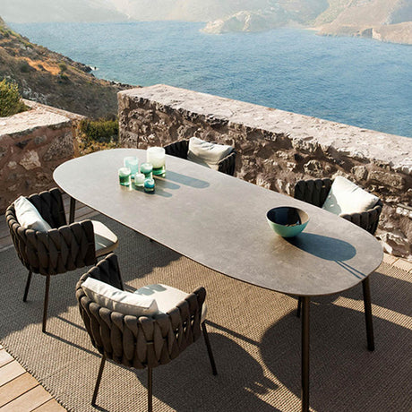 DIME GARDEN Zephyr Colorful Cozy Outdoor Dining Set from DIME GARDEN