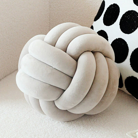 YOULI Eliana Minimalist Black and White Round Sofa Pillow from YOULI