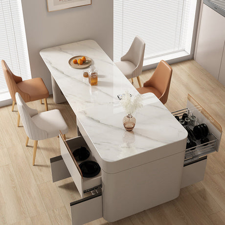 QUANMU Santiago Expandable Luxe Dining Table Set from QUANMU