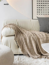 Rhombus Tassel Throws from hellolife