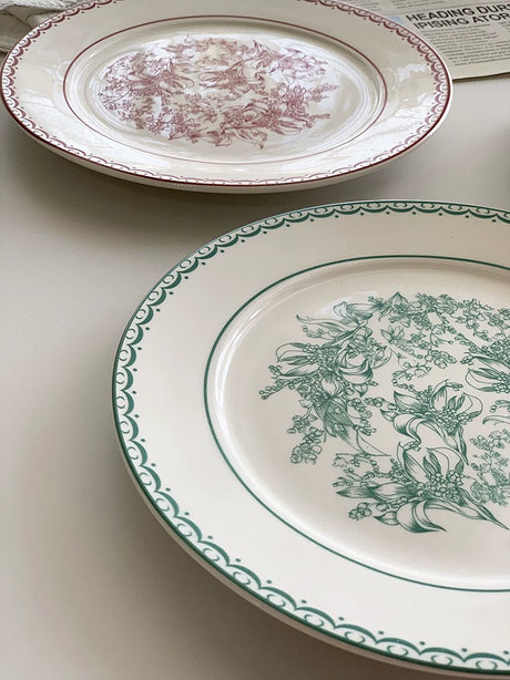 YASUKI Jacques Elegant Bling Ceramic Dining Plate from YASUKI