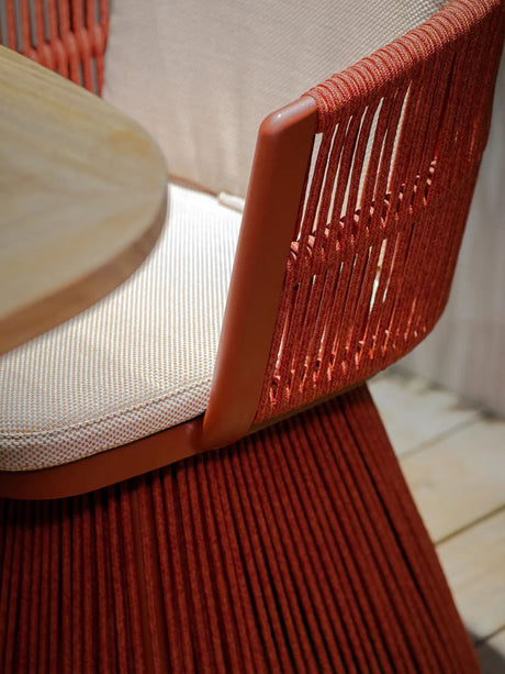 DIME GARDEN Santiago Elegant Woven Rattan Dining Set from DIME GARDEN