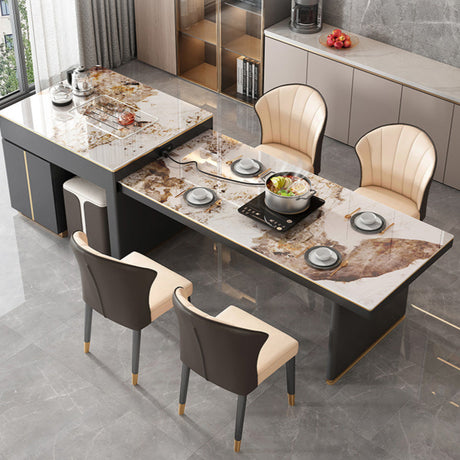 QUANMU Santiago Modern Lightweight Luxury Dining Table from QUANMU