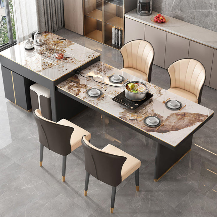 QUANMU Santiago Modern Lightweight Luxury Dining Table from QUANMU