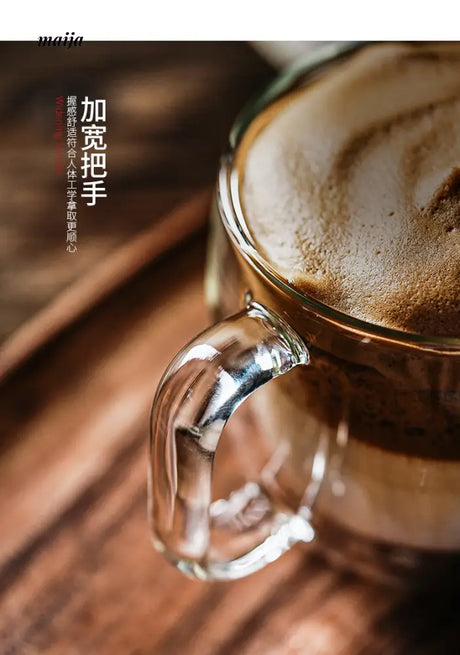 Seulgi DoubleWall Latte Glass Mug from maija