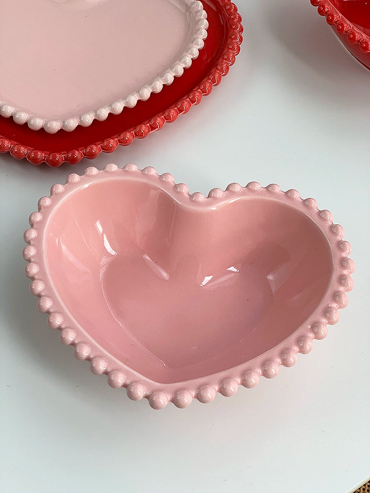 YASUKI Amara Elegant Pink Ceramic Dessert Bowl from YASUKI