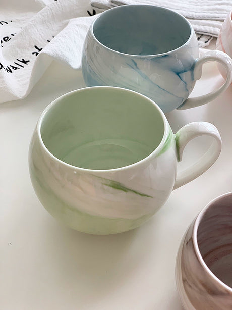 YASUKI Jasper Elegant Nordic Marble Ceramic Cup from YASUKI