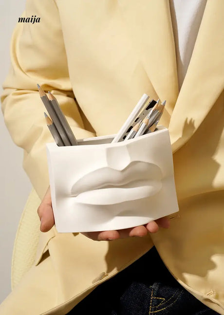 Michael Facial Feature Ceramic Vase from URFF