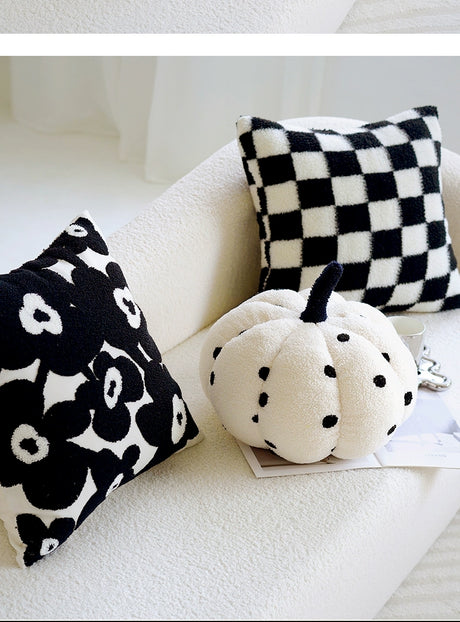 YOULI Benjamin Elegant Minimalist Black and White Sofa Pillow from YOULI